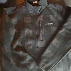 Columbia Charcoal Checkered Pullover